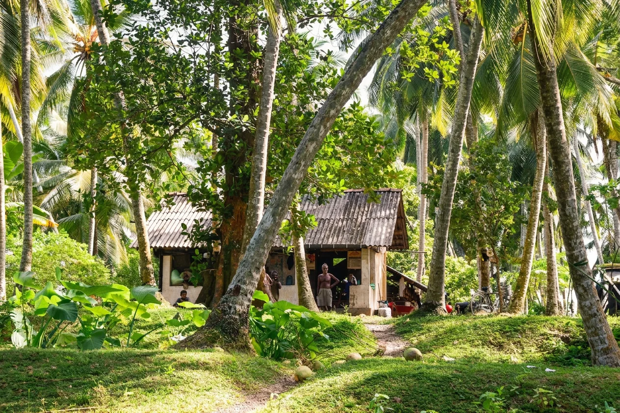 Coconut and cinnamon estate